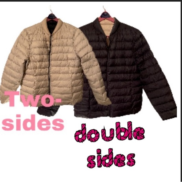 Lands' End Other - Lands End black/cream puffer jacket L